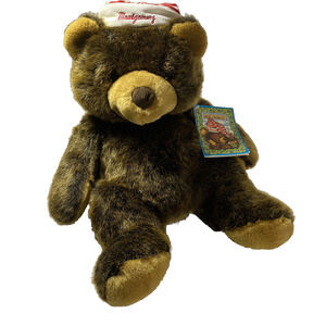 Vtg 1997 Montgomery Ward Teddy Bear Christmas Holiday Stuffed Animal Plush 21"